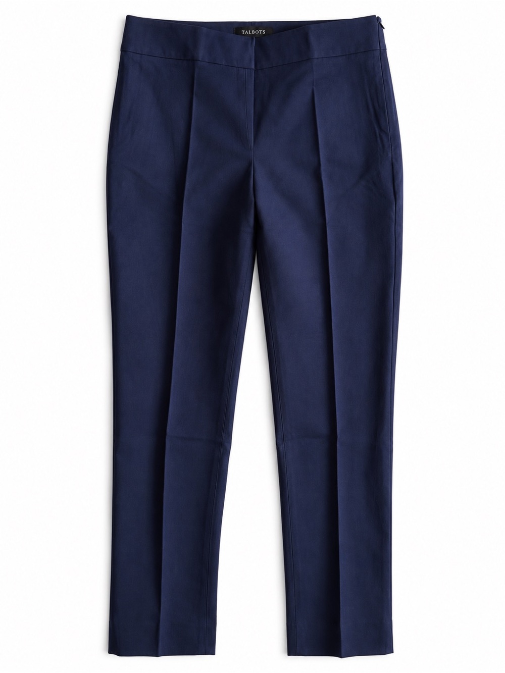 Talbots Chatham Ankle Pants Slim Leg Stretch Trousers Navy Size 10